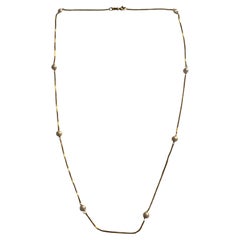 Gold 9ct Perlenschachtel 20" Kette