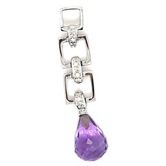 Gold Amethyst Pendant