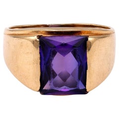 Gold Amethyst Ring
