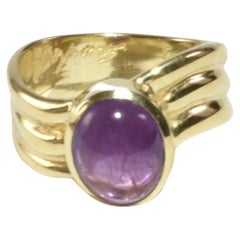 Gold Amethyst Ring