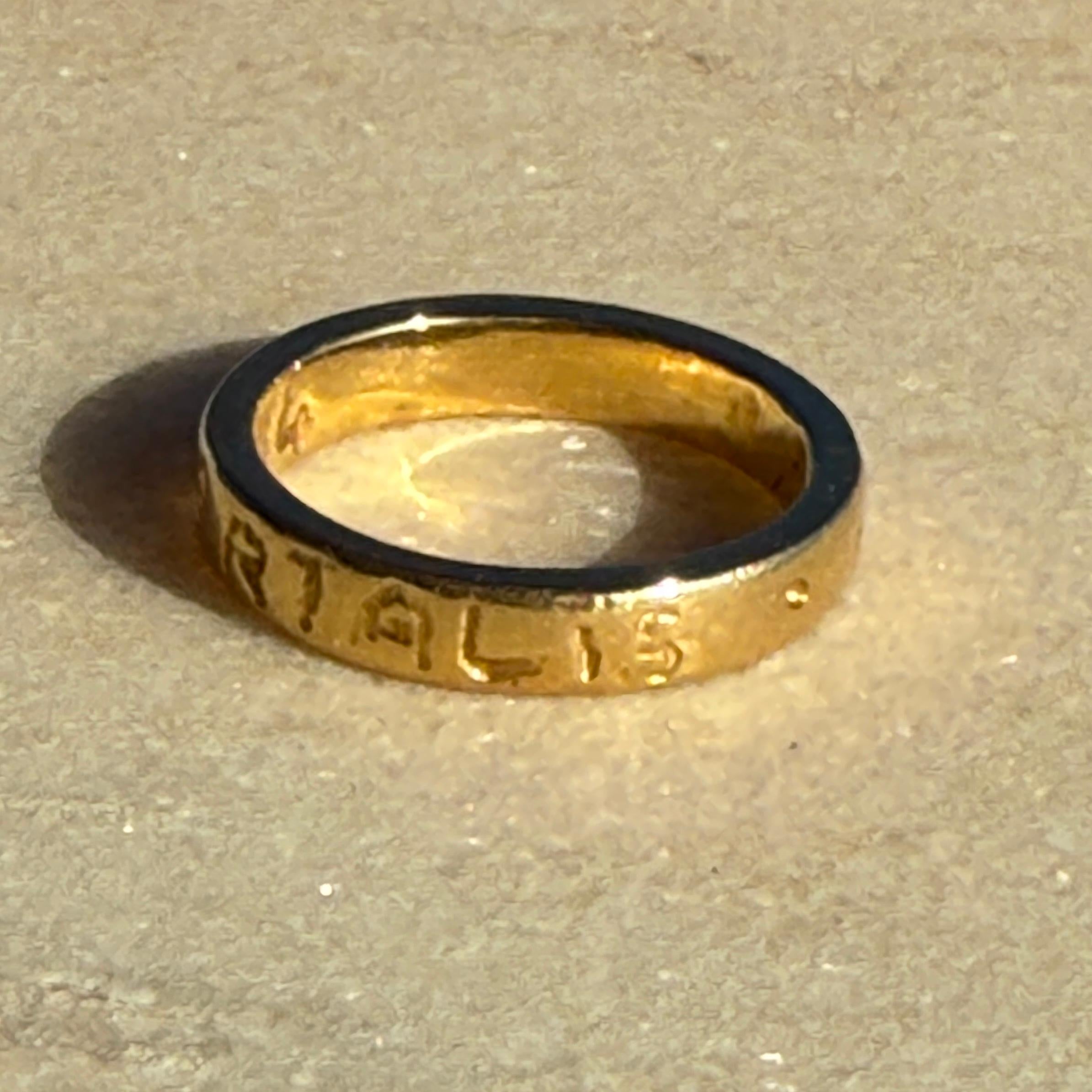 En vente :  Anneau de mariage AMOR IMMORTALIS en or 14K 5