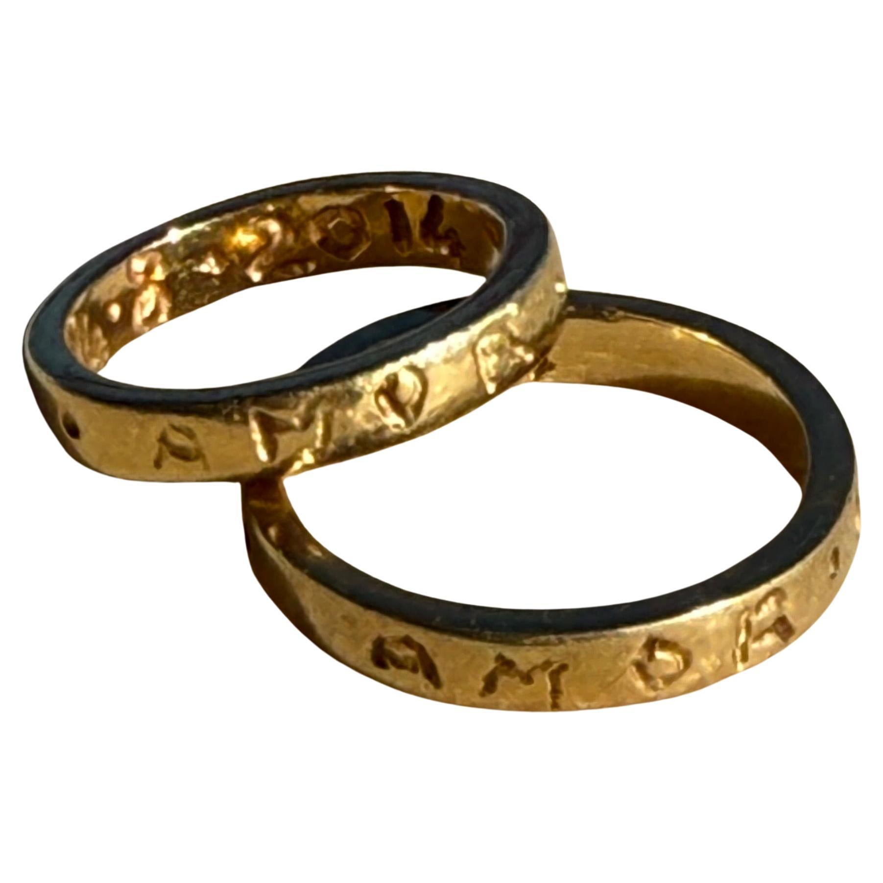 En vente :  Anneau de mariage AMOR IMMORTALIS en or 14K