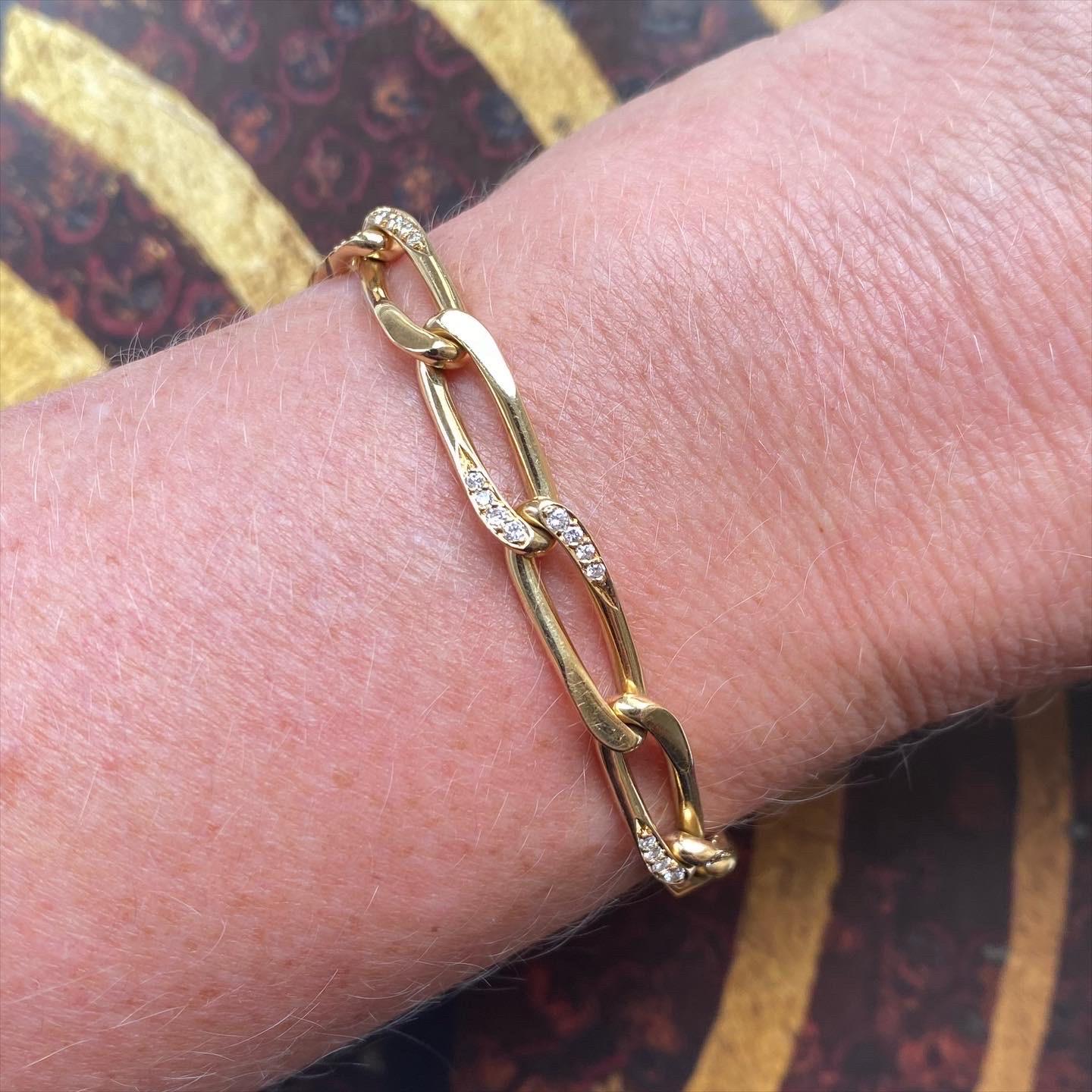 paper clip bracelet cartier