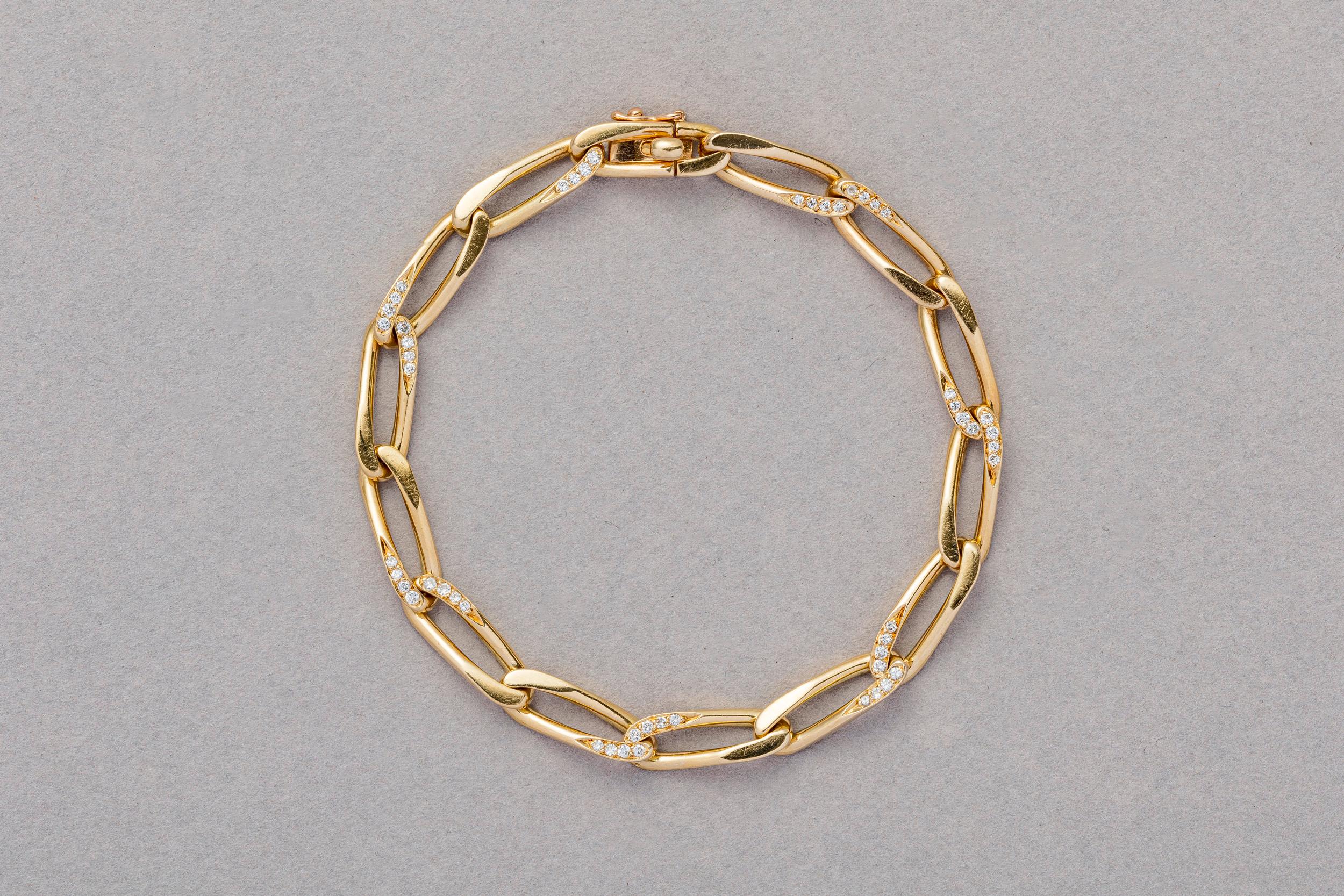 paper clip bracelet cartier