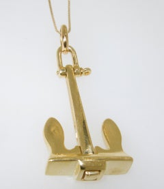 Gold Anchor Motif Neckpiece