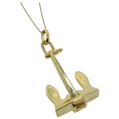 Gold Anchor Motif Neckpiece