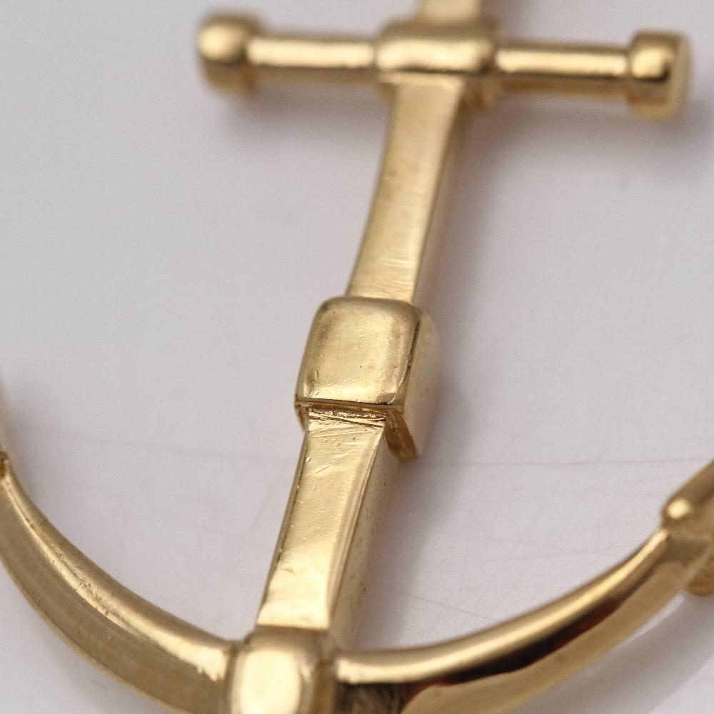 Women's or Men's Gold Anchor Sailor Pendant For Sale
