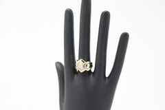 Gold and 0.12 Carat Diamonds Signert Ring by Gianni Carità