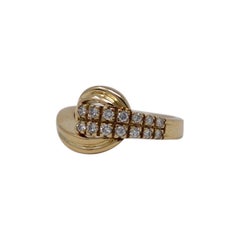 Gold and 0.38 Carat Diamonds Signert Ring by Gianni Carità