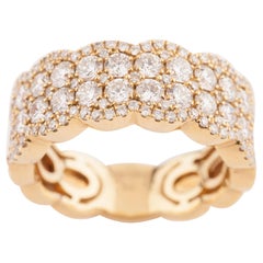 Gold and 1.80 Carat Diamonds Band Ring