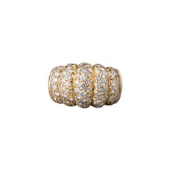 Gold and 2.50 Carats Diamonds Van Cleef & Arpels Ring