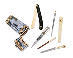 Gold and Agate Sewing Nécessaire