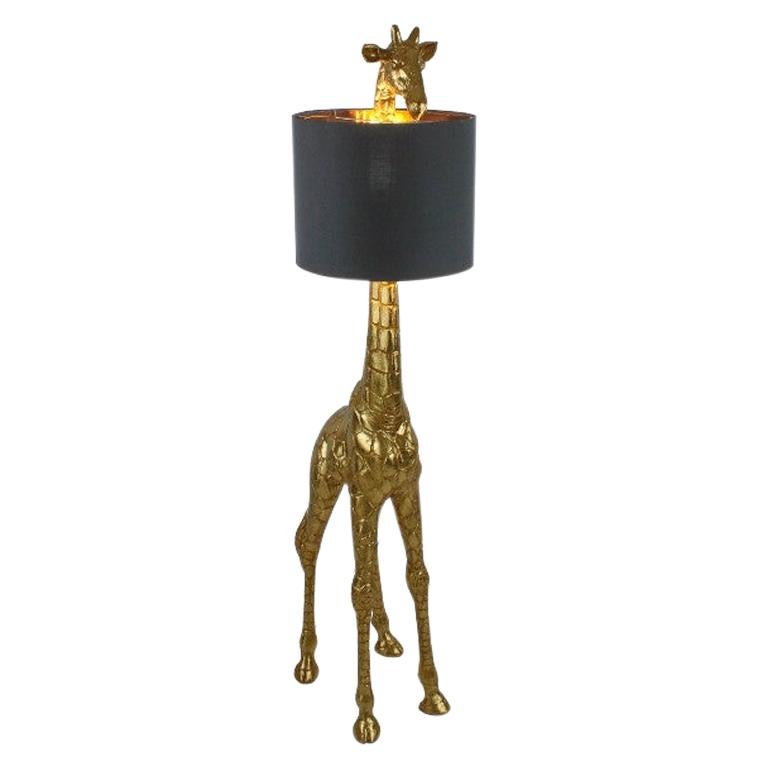 Gold and Black Jungle Floor Lamp For Sale at 1stDibs animal floor