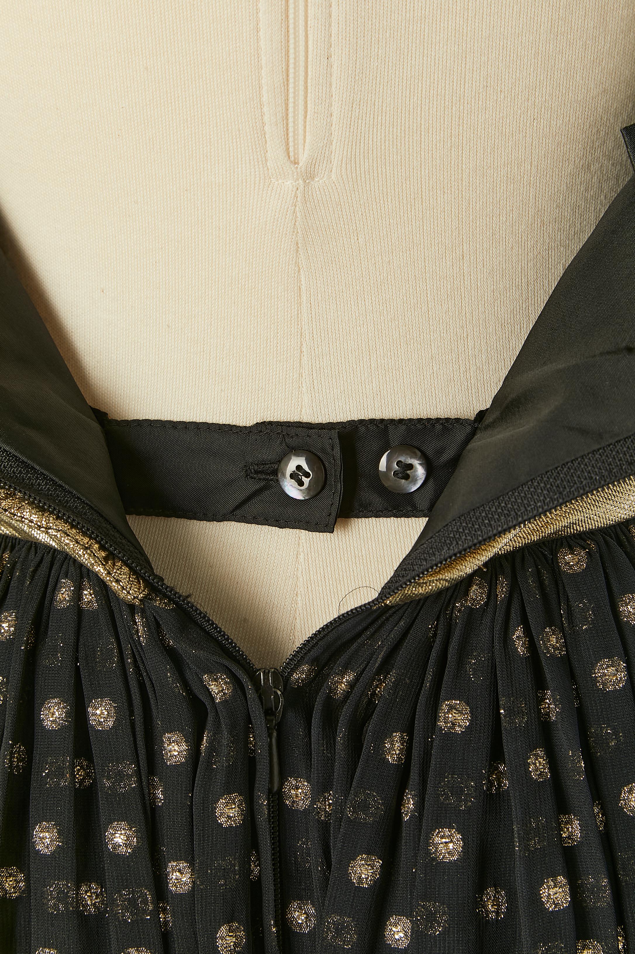 Gold and black lamé bustier evening dress Escada by Margaretha Ley For Sale 3