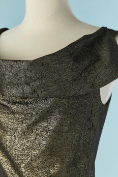 Vestido de cóctel de lamé dorado y negro VIVIENNE WESTWOOD ANGLOMANIA