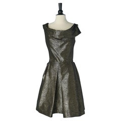 Cocktailkleid aus Gold und schwarzem Lamé VIVIENNE WESTWOOD ANGLOMANIA by VIVIENNE WESTWOOD