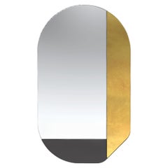 Gold and Black WG.C1.G Hand-Crafted Wall Mirror