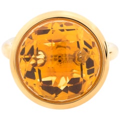 Gold and Citrine Candy Ring