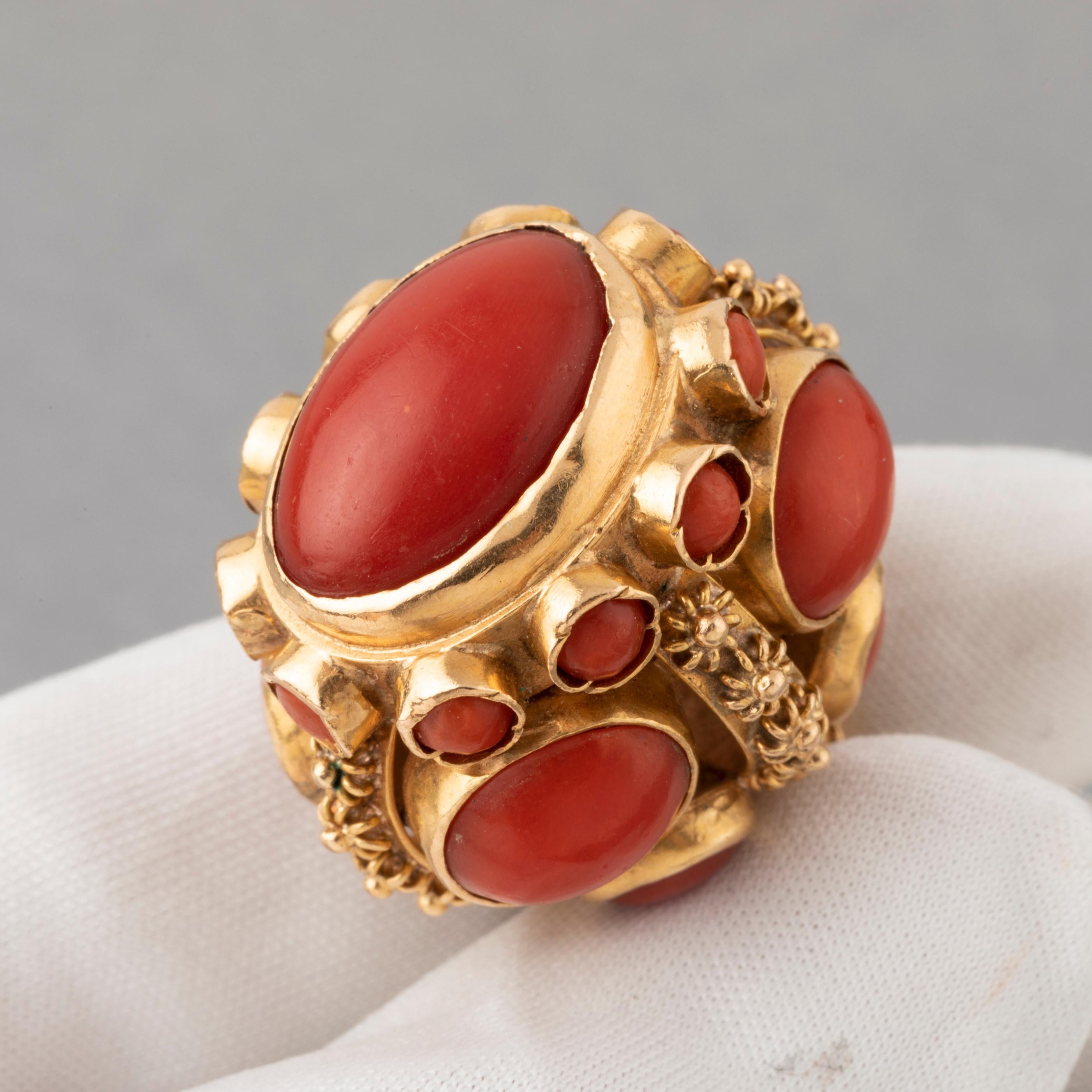 Gold and Coral Vintage Charm 6