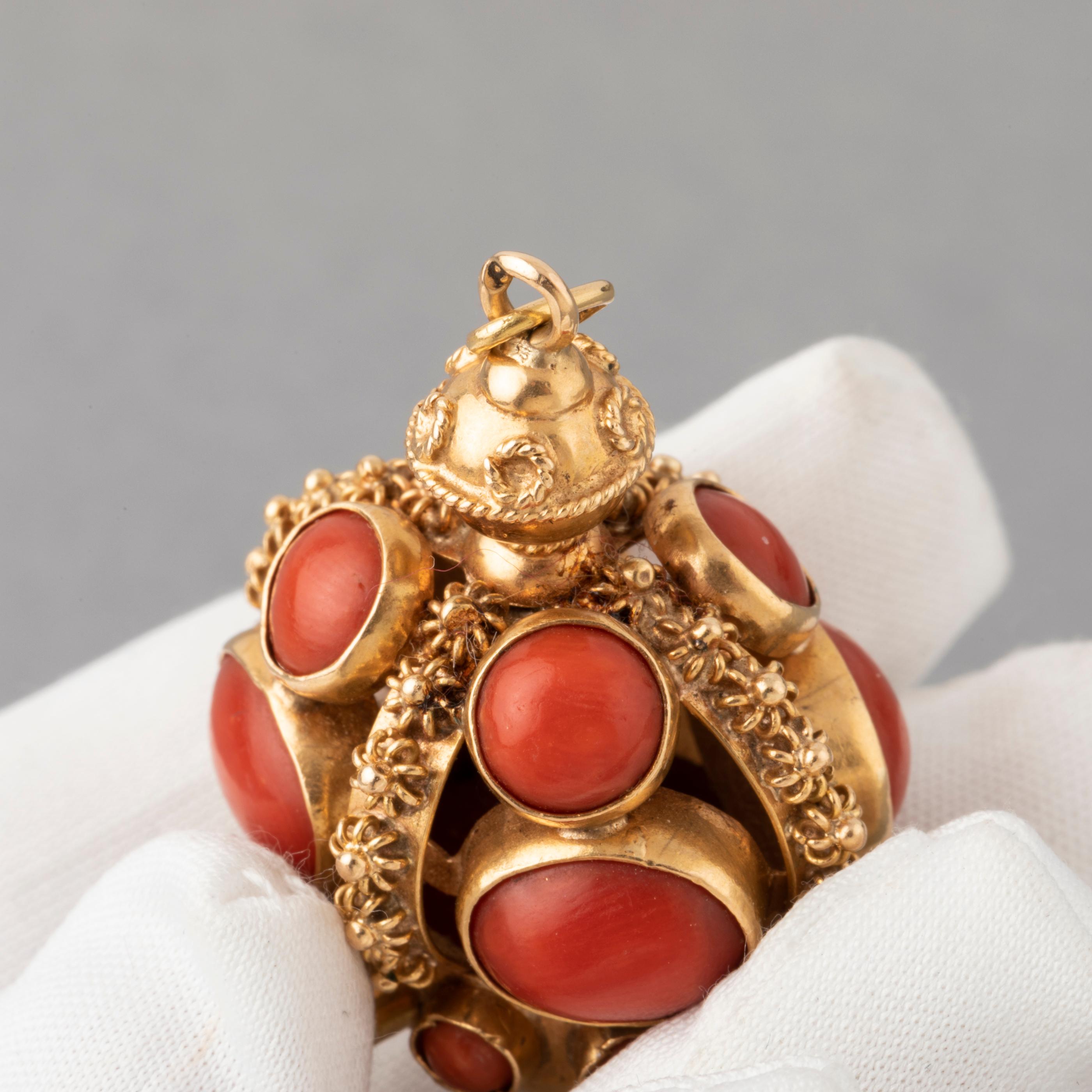 Gold and Coral Vintage Charm 5