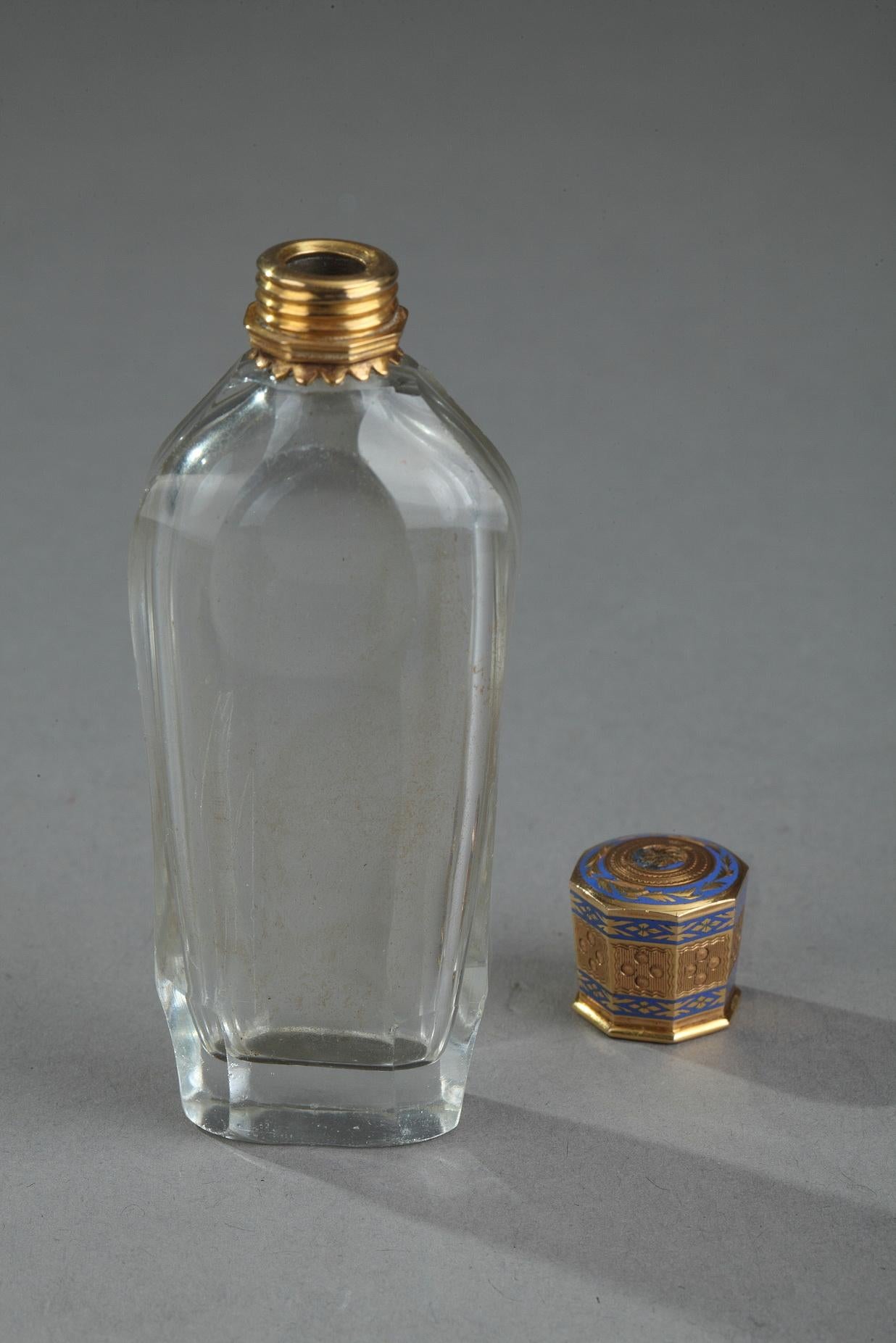Gold and Crystal Flask, 18th Century In Good Condition In Paris, FR