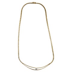 Gold and Diamond Collar Necklace 