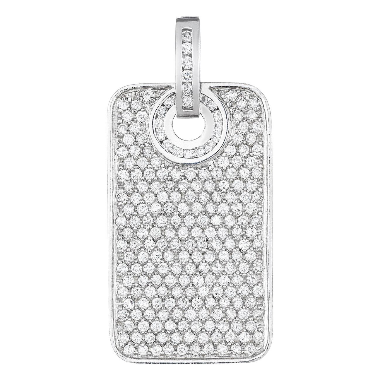 Gold and Diamond Dog Tag