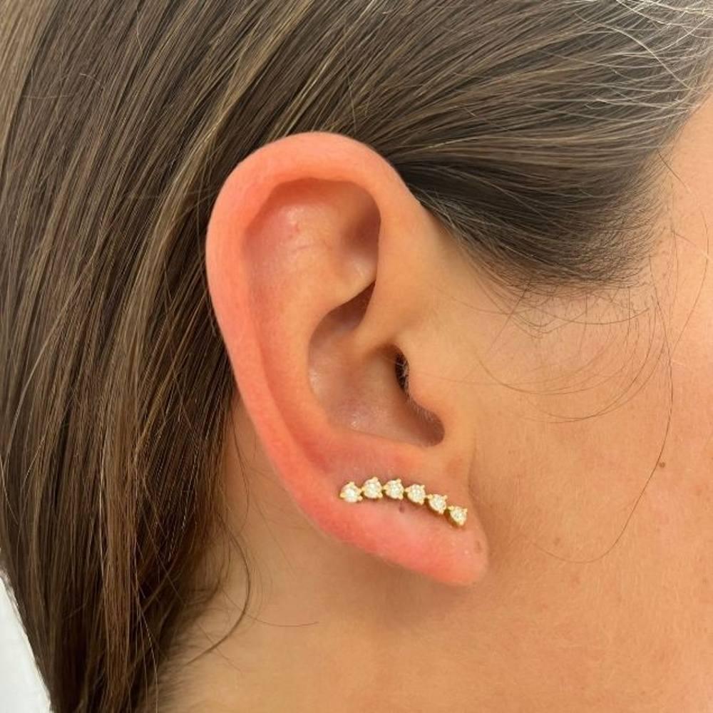 Boucles d'oreilles en or et diamants Neuf - En vente à Barcelona, CT
