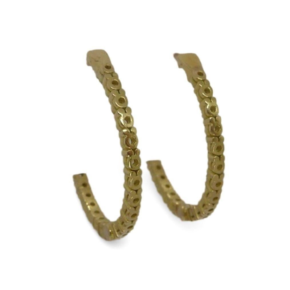 Pendientes de oro y diamantes, 1,04 ct total en Excelente estado para la venta en PARIS, FR