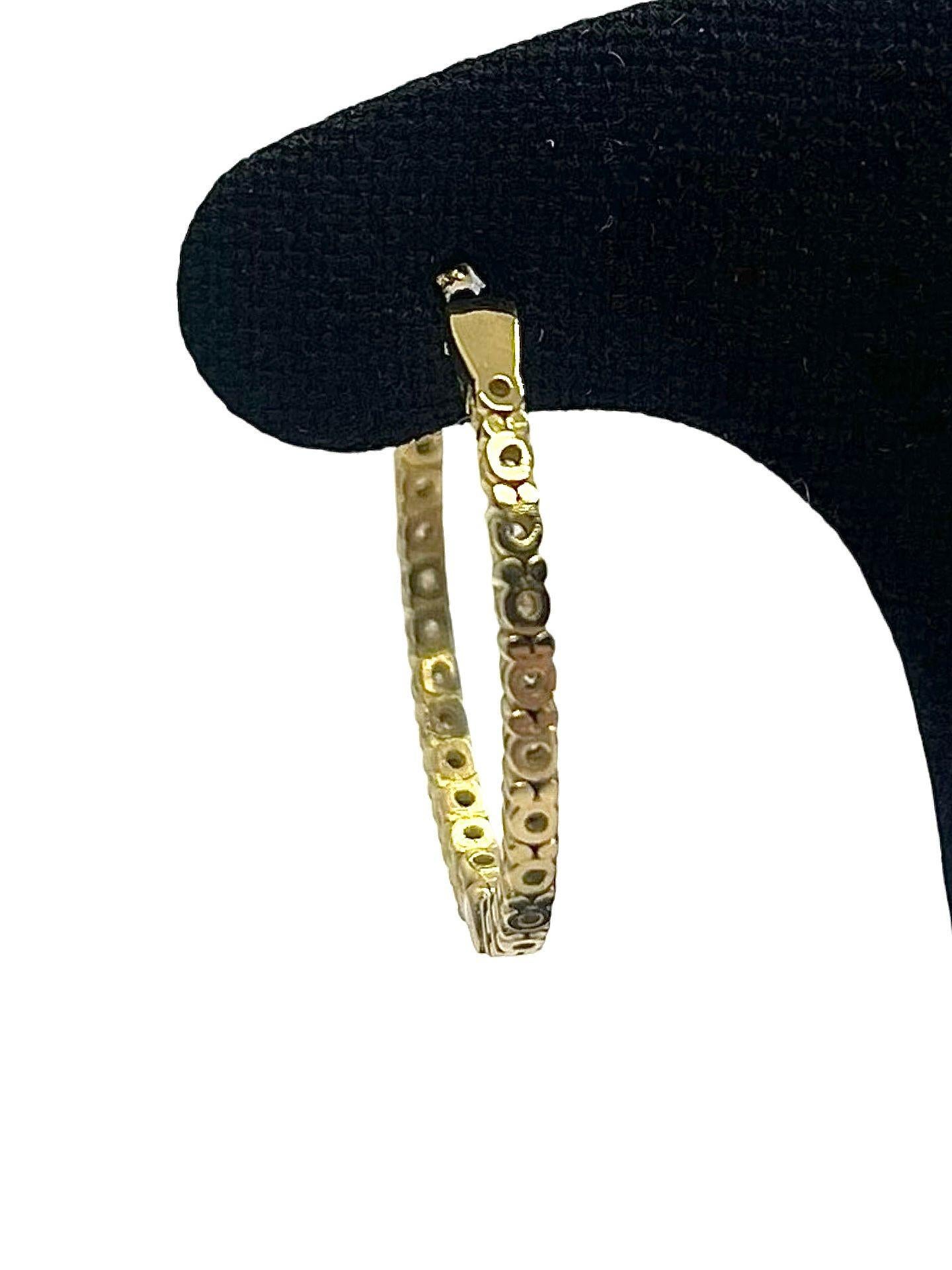 Pendientes de oro y diamantes, 1,04 ct total en venta 1