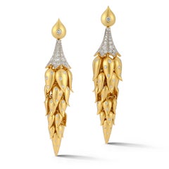 Boucles d'oreilles or et diamants