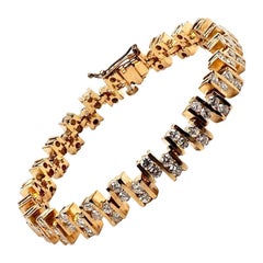 Gold and Diamond Eternity Bracelet 5.5 Carat