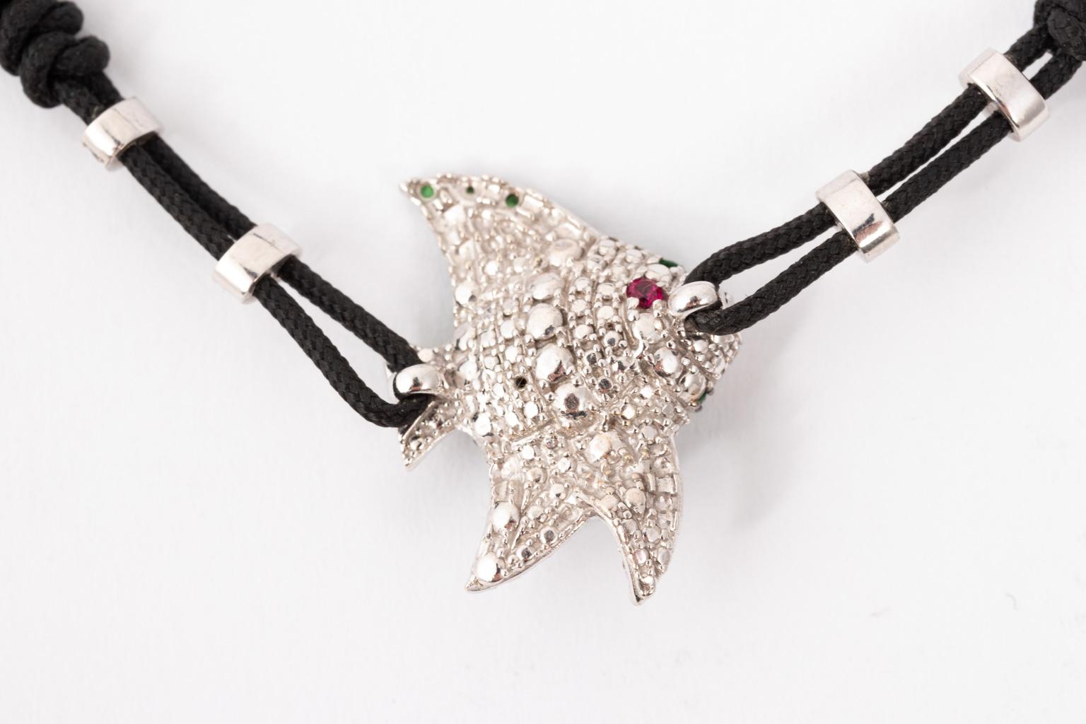 Gold and Diamond Fish Bracelet by Pippo Perez In Good Condition In St.amford, CT