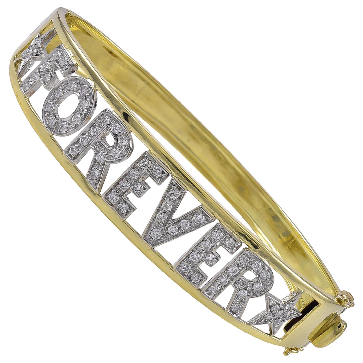 Gold and Diamond Forever Bracelet