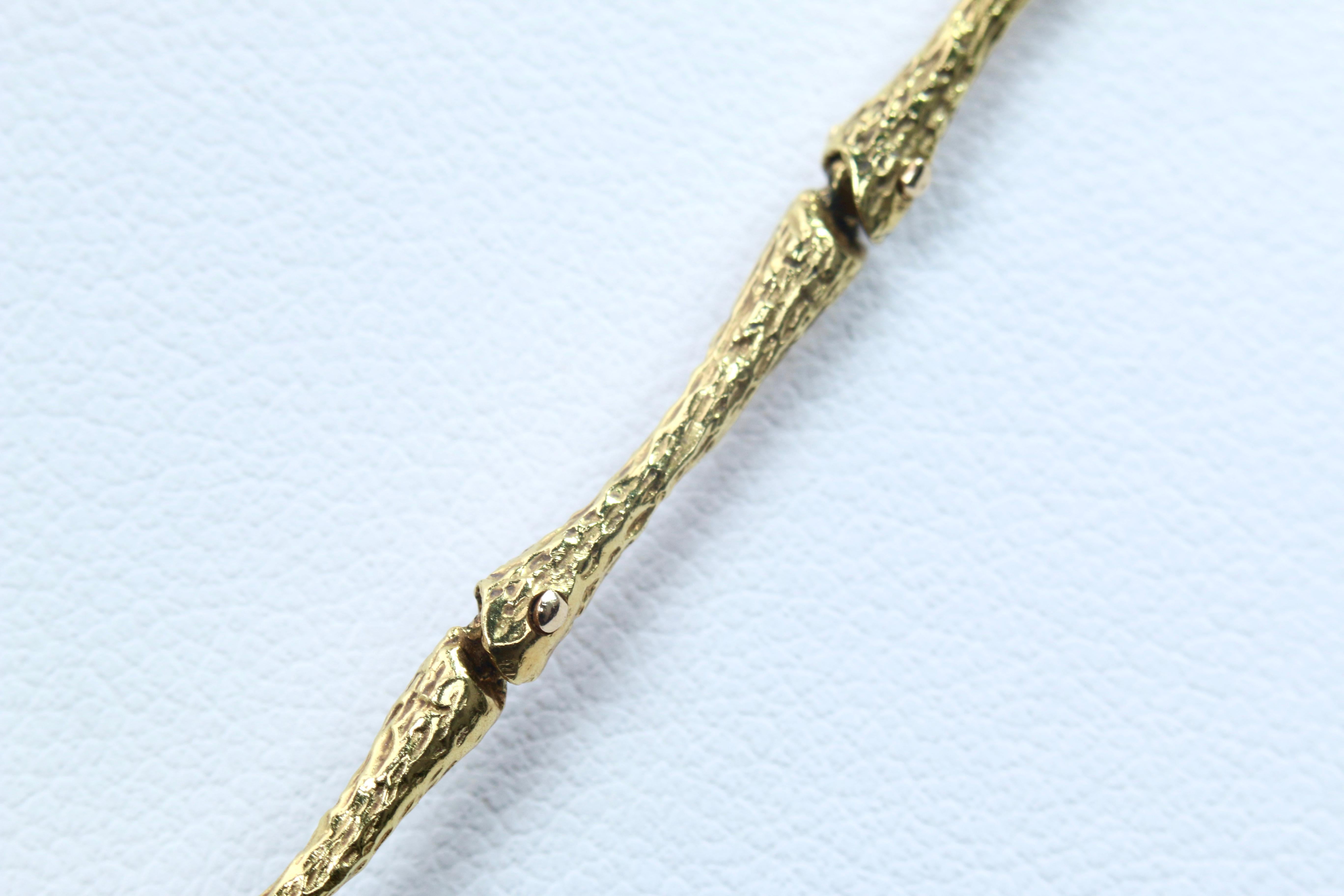 Modern Gold and Diamond La Triomphe Necklace with Turqoiuse Pendant