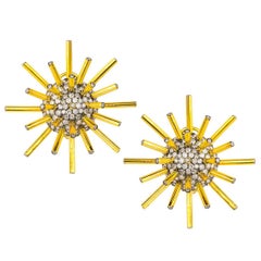 Gold and Diamond Meteor Earring by Umrao