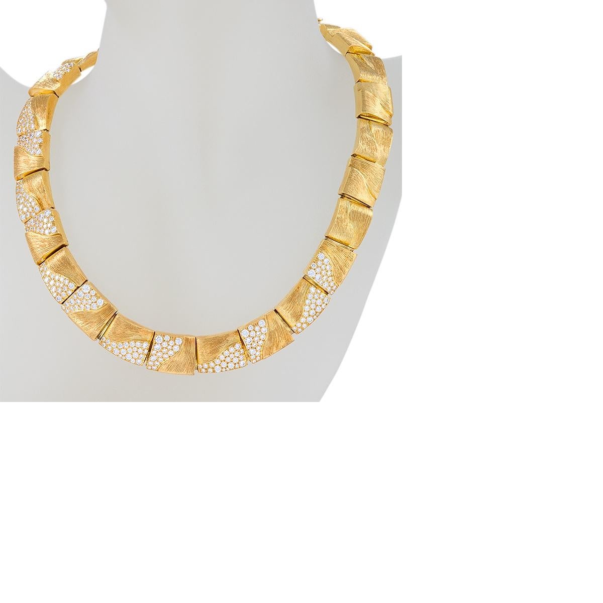 Gold and Diamond Necklace by Henry Dunay In Excellent Condition In New York, NY