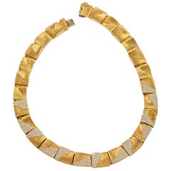 Gold and Diamond Necklace by Henry Dunay