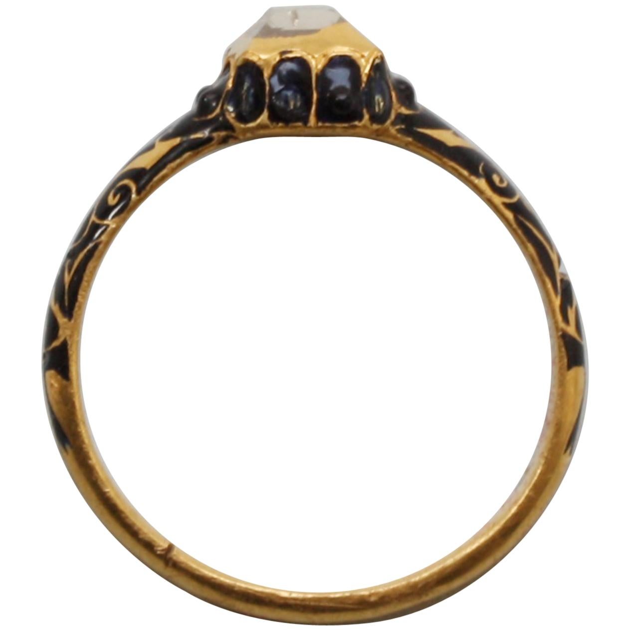 Gold and Diamond Renaissance Ring, circa 1600