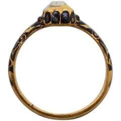 Renaissance-Ring aus Gold und Diamanten:: um 1600