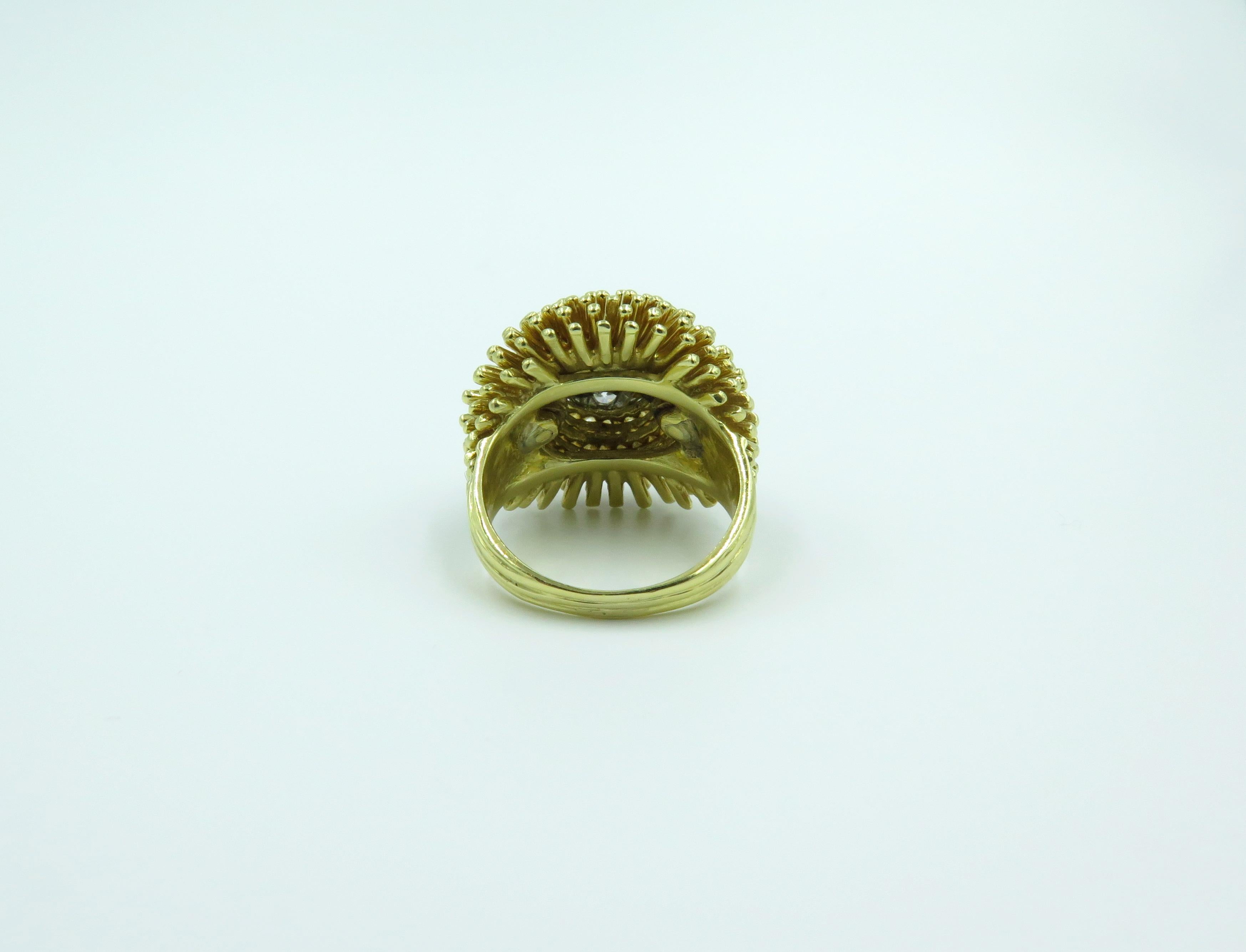 Women's or Men's Gold and Diamond Ring