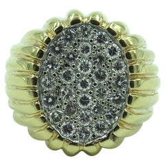 Vintage Gold and Diamond Ring