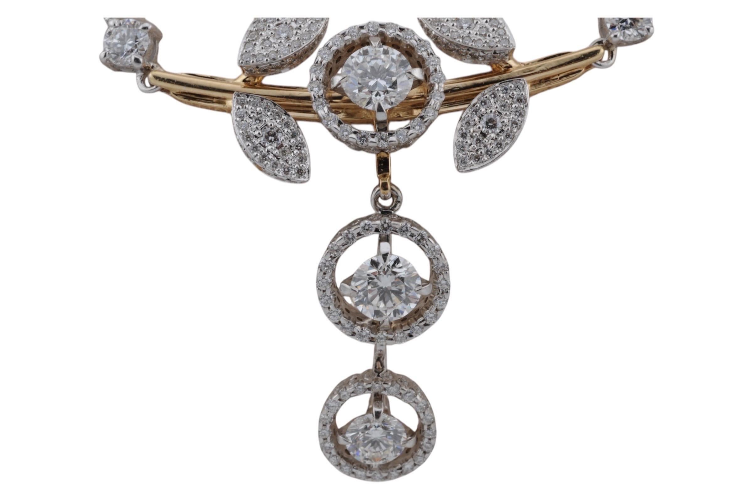 da uomo o donna Set di oro e diamanti - Collier, orecchini e anello in vendita