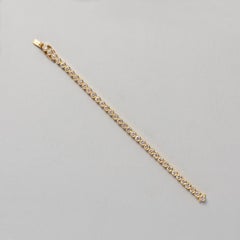 Gold and Diamond Tennis Bracelet