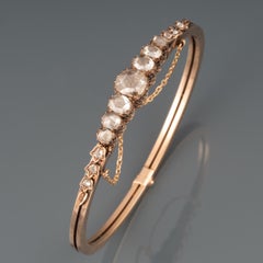 Bracelet victorien ancien en or et diamants