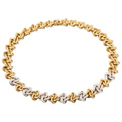 Gold and Diamonds Fashion Necklace