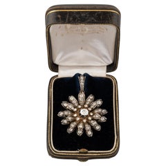 Gold and Diamonds French Antique Pendant
