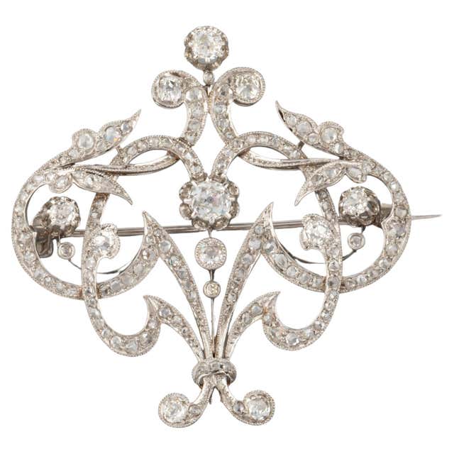 Belle Époque Antique Russian Diamond Ruby Brooch at 1stDibs | epoque ...