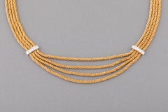 Gold and Diamonds French Vintage Necklace