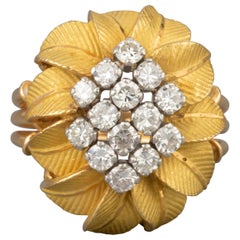 Gold and Diamonds French Vintage Ring